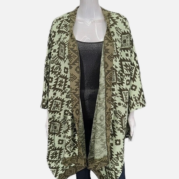 Denim&Co Olive and Black Knit Sweater - Picture 7 of 7